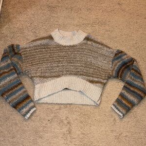 Urban Outfitters Earthy Tones Cropped Sweater